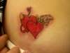 Angel/Devil Hearts tattoo