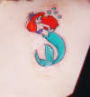 Ariel from 'The Little Mermaid' tattoo