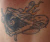 Drunken 8Ball Snake tattoo