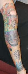 Leg tattoo
