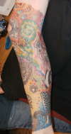 Leg tattoo