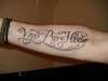 To Live For Today tattoo