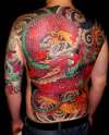 Japanese Dragon backpiece tattoo
