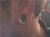 Stars behind ears tattoo