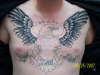 chest piece outline tattoo