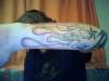 Flames and Stars tattoo