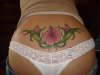 Hibiscus stamp tattoo