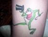 michigan J frog tattoo