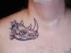 albino rhino tattoo