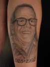 Father portrait tattoo
