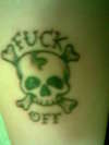 Fuck off tattoo