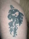 tribal ying yang. tattoo