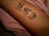 Grannys Initials tattoo