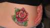 Old School Rose tattoo