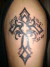 Tribal Cross tattoo