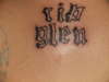 letters tattoo