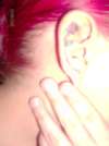 rose on my ear tattoo