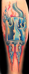 blazin muffler tattoo