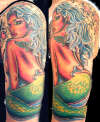 crystal mermaid tattoo