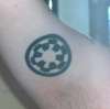 Emblem of the Galactic Empire tattoo