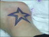 star on ankle just finished tattoo