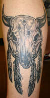 Bullskull by Inkst3r tattoo