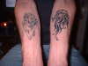 wolf/eagle tattoo