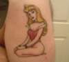 Kneeling Princess tattoo