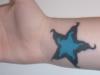 Black & Blue Star tattoo