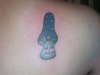 sleepy mushroom tattoo