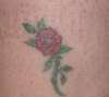 Rose on my ankle tattoo
