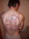 dragon back piece tattoo