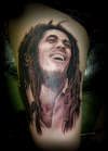 Bob Marley Portrait tattoo