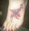 Foot Violet tattoo