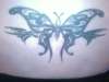 Tribal Butterfly on Lower Back tattoo