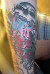 bROkEN HeaRt SkULL tattoo