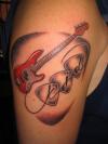 red jazz bass tattoo