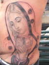 virgin mary tattoo
