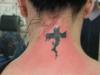 Cross on back of my neck #2 tattoo