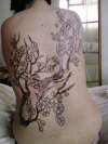 Japanese Blossom Back Piece tattoo