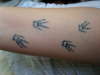 In my right arm tattoo
