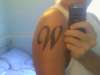My Initial on my arm tattoo