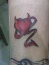 Devil heart tattoo