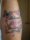 My daughters names tattoo