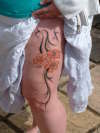 Tribal Lilies tattoo