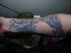 my 1st tatt  a water dragon starting on my wrist tattoo