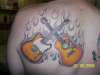 my 2 guitars tattoo