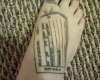 Morgue Tag (toe tag) tattoo