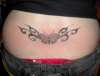 butterflie with tribal tattoo