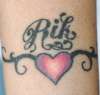 Rik my love tattoo
